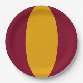 Assiettes En Carton Vertical Stripe Custom Party Plate