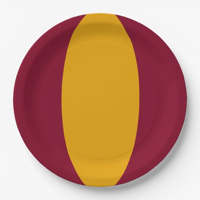 Assiettes En Carton Vertical Stripe Custom Party Plate (Devant)