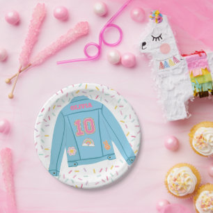 Assiettes En Carton Veste en jean prépa Patch 10e anniversaire