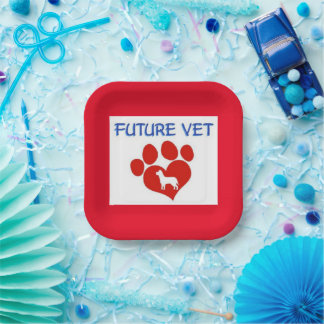 Assiettes En Carton Vet futur - Chien