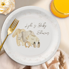 Assiettes En Carton Vêtements pour bébés Baby shower neutre pour les f