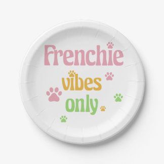 Assiettes En Carton Vibes françaises uniquement