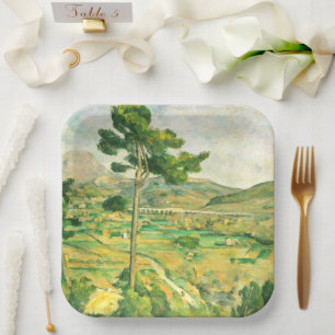 Assiettes En Carton Victoire et le Viaduc Paul Cezanne