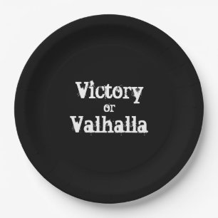 Assiettes En Carton Victoire ou cadeau Valhalla