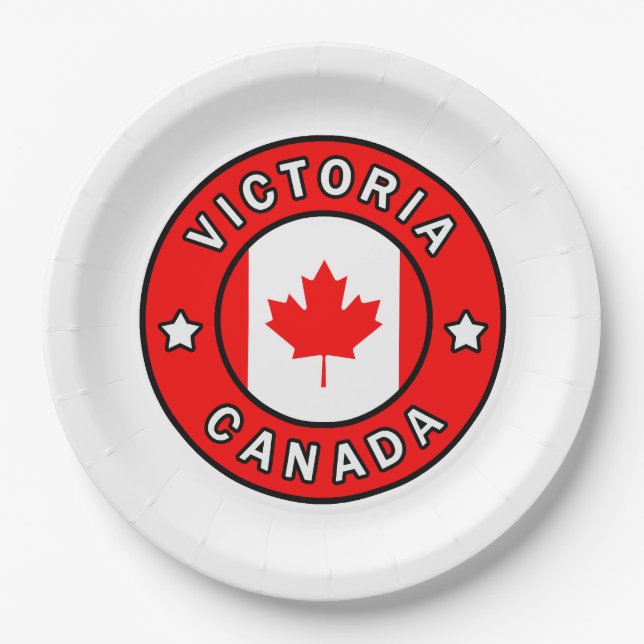 Assiettes En Carton Victoria Canada (Devant)