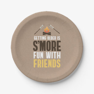 Assiettes En Carton Vieillir est amusement de S'more avec