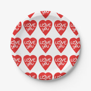 Assiettes En Carton Vietnamien Valentine ♥ Love Yêu ♥ Asian Wordplay