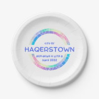 Ville de Hagerstown Plaques de papier