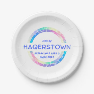 Assiettes En Carton Ville de Hagerstown Plaques de papier
