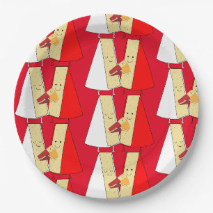 Assiettes En Carton Vin Et Fromage Invitation
