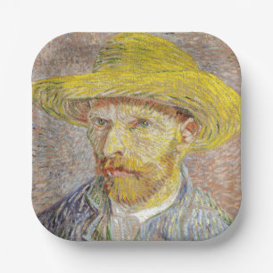 Assiettes En Carton Vincent van Gogh - Autoportrait avec Casquette de 
