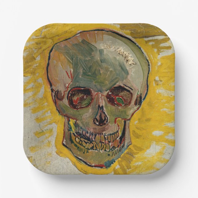 Assiettes En Carton Vincent van Gogh - Crâne 1887 #2 (Recto)