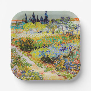 Assiettes En Carton Vincent van Gogh - Jardin à Arles
