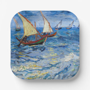 Assiettes En Carton Vincent van Gogh - La mer aux Saintes-Maries