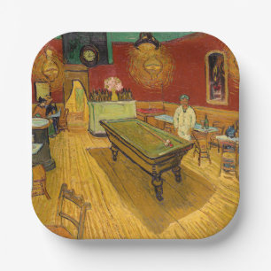 Assiettes En Carton Vincent van Gogh - Le Café de nuit