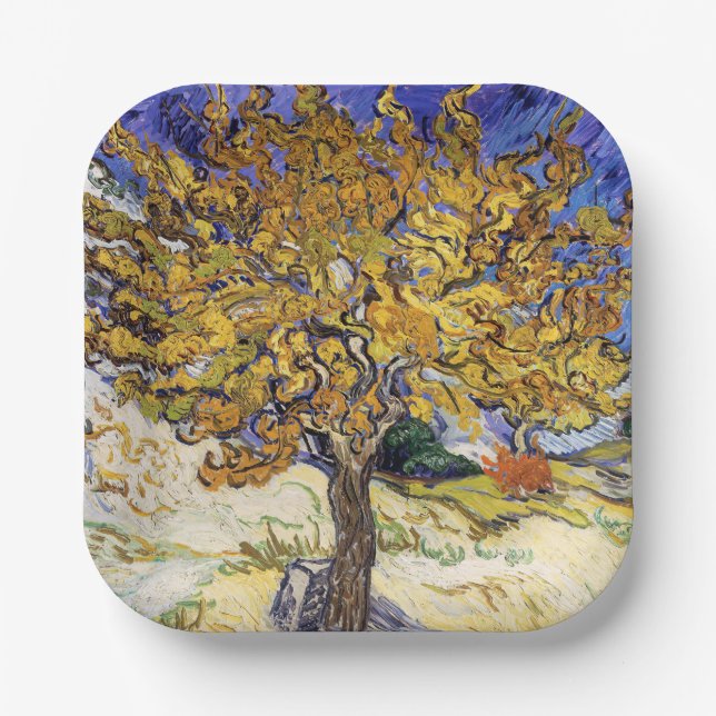 Assiettes En Carton Vincent van Gogh - Le Mulberry Tree (Recto)