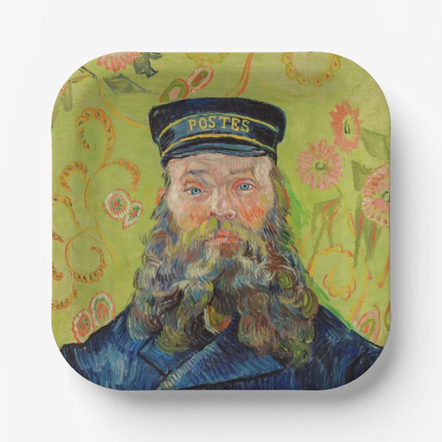 Assiettes En Carton Vincent Van Gogh - Postman Joseph Roulin (Recto)