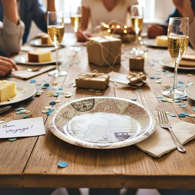 Assiettes En Carton Vintage (Créateur téléchargé)