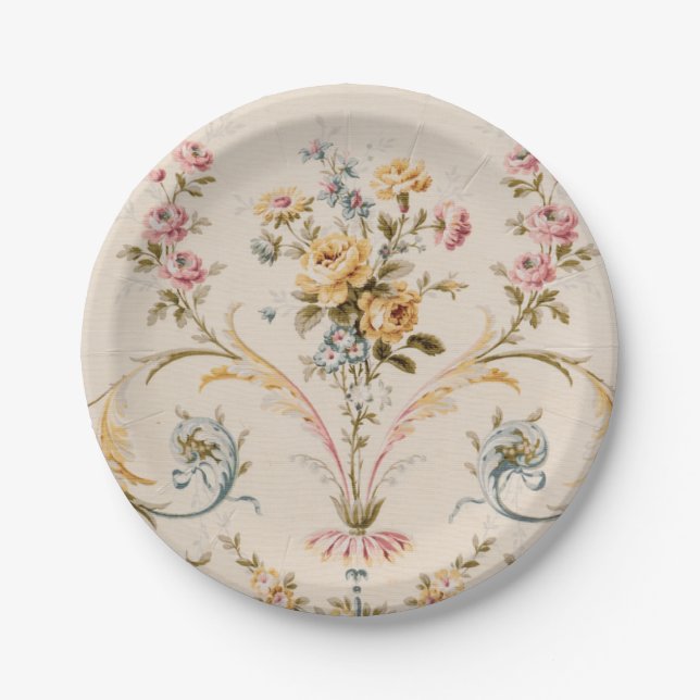 Assiettes En Carton Vintage (Devant)