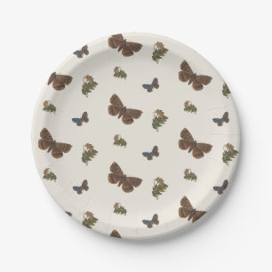 Assiettes En Carton Vintage Botanique Petit Amour Baby shower de bug P