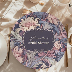 Assiettes En Carton Vintage William Morris Lavender