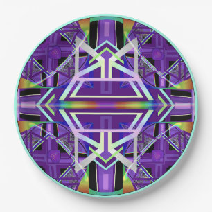 Assiettes En Carton Violet W3