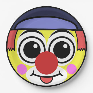 Assiettes En Carton Visage de clown