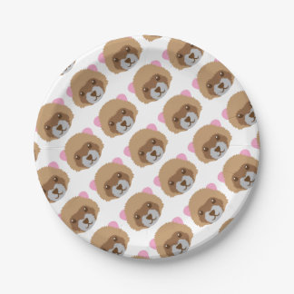 Assiettes En Carton visage mignon de furet