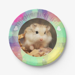 Assiettes En Carton Vivre au maximum - Hammyville Hamsters
