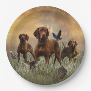 Assiettes En Carton Vizsla Art hongrois