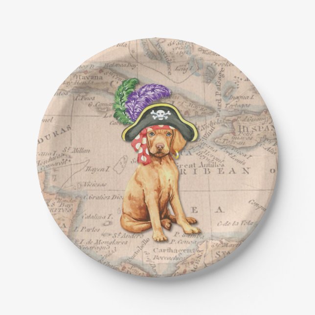 Assiettes En Carton Vizsla Pirate (Devant)