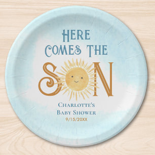 Assiettes En Carton Voici Le Baby shower Son