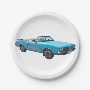 Assiettes En Carton Voiture 1971 suprême de muscle de sabre d'abordag