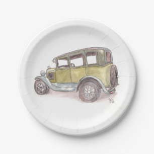 Assiettes En Carton Voiture classique