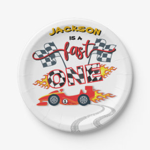 Assiettes En Carton Voiture Fast One Race 1er anniversaire