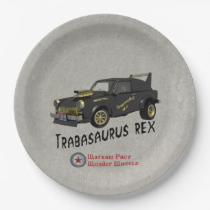 Assiettes En Carton Voiture Trabant Est Allemande Personnalisée