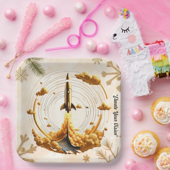 Assiettes En Carton "Vol Aurora" (Fête)