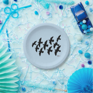 Assiettes En Carton Vol de pigeons