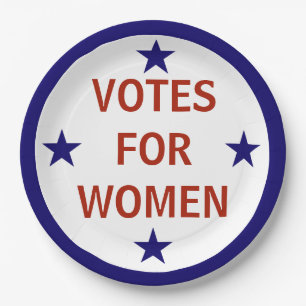 Assiettes En Carton Votes pour les femmes suffrage historique
