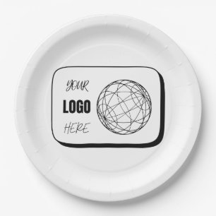 Assiettes En Carton Votre logo ici