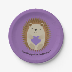 Assiettes En Carton Vous envoyer un hérisson de Hedgehug