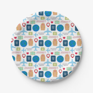 Assiettes En Carton Voyage dans le monde