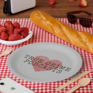 Assiettes En Carton Vrai crime Podcast Lover