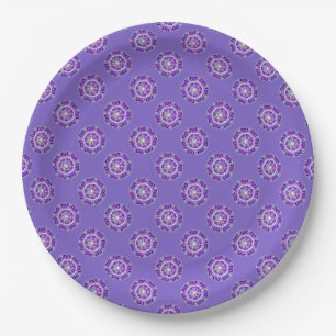 Assiettes En Carton W2 pourpre