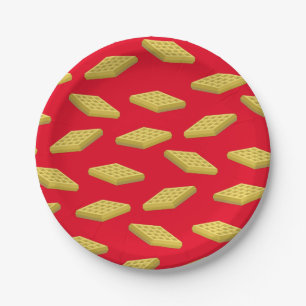 Assiettes En Carton Waffle Cute Breakfast Brunch Enfants 1er Anniversa