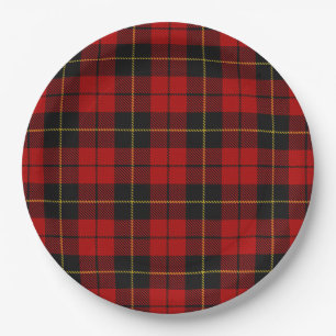 Assiettes En Carton Wallace Tartan
