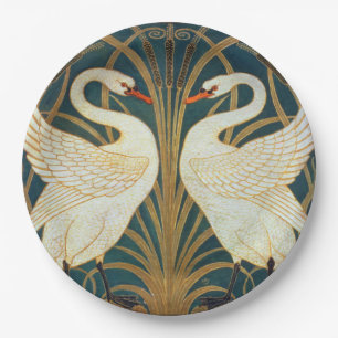 Assiettes En Carton Walter Crane Swan