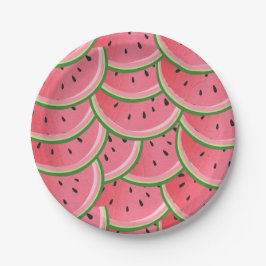 Assiettes En Carton Watermelon anniversaire Papier Plaques été Melon