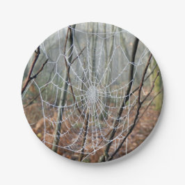 Assiettes En Carton Web de plaque à papier européenne d'araignée de