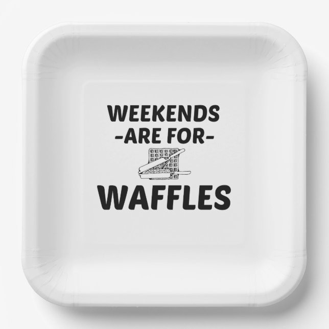 ASSIETTES EN CARTON WEEK-END WAFFLE (Recto)